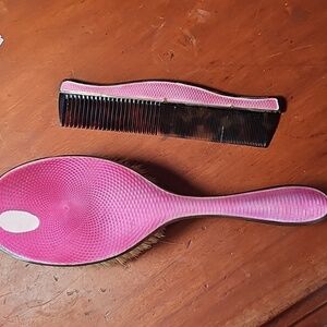 Sterling Guilloche Brush And Comb Set II